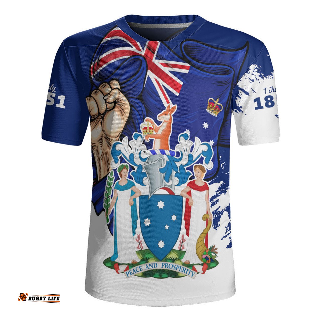 Victoria Power Pride And Heritage Crest Rugby Jersey