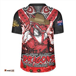St. George Illawarra Dragons Ripped Legacy Of The Game The ANZAC Spirit Lives On Rugby Jersey