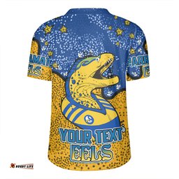 Parramatta Eels Custom Team With Dot And Star Patterns For Tough Fan Rugby Jersey