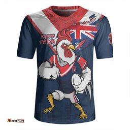 Sydney Roosters Custom For Die Hard Fan Australia Flag Scratch Style Rugby Jersey