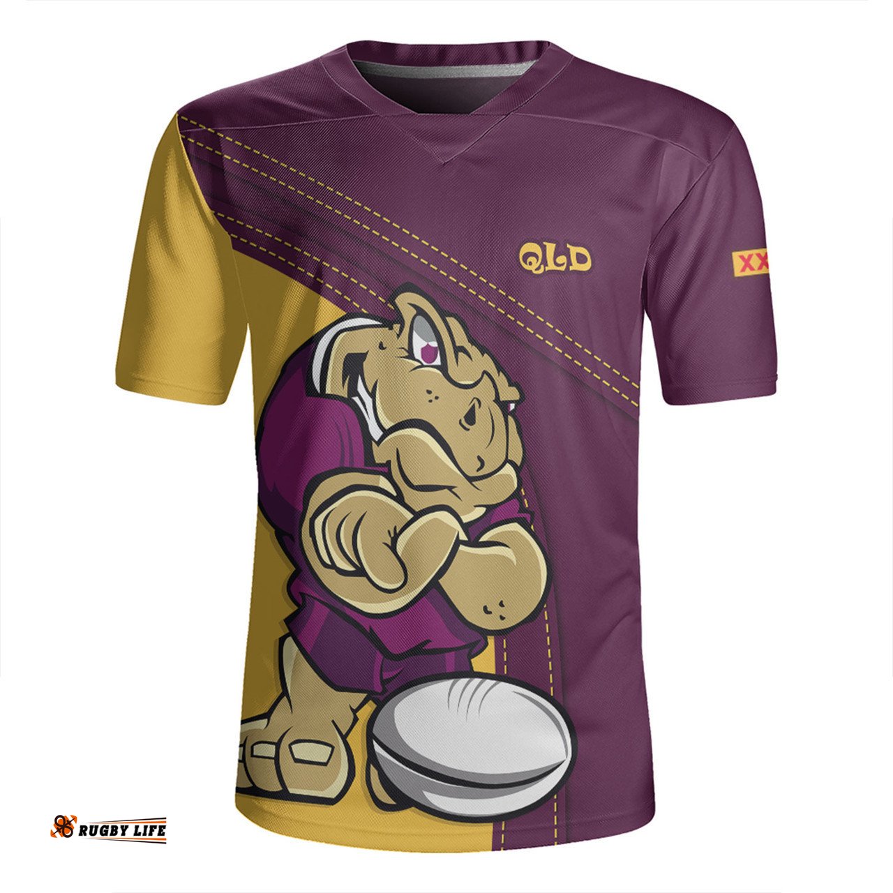 Queensland Maroons Custom Team Of Us Die Hard Fan Supporters Rugby Jersey