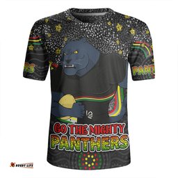 Penrith Panthers Custom Custom With Aboriginal Inspired Style Of Dot Painting Patterns Rugby Jersey