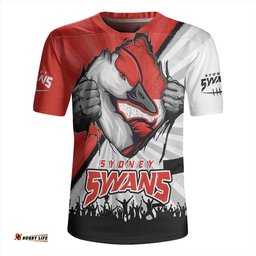 Sydney Swans Breaking Through Fan Design Rugby Jersey