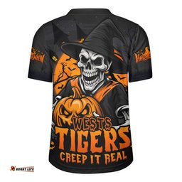 Wests Tigers Dark Moon Rugby Halloween Battle Edition Rugby Jersey