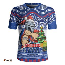 Newcastle Knights Aussie Ugly Christmas For Die Hard Fan Supporters Rugby Jersey