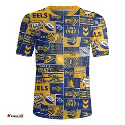 Parramatta Eels Jersey Team Of Us Die Hard Fan Supporters Comic Style Rugby Jersey