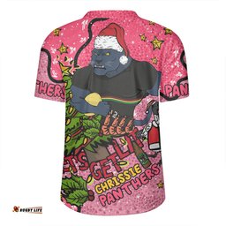 Penrith Panthers Christmas Custom Let's Get Lit Chrisse Pressie Pink Rugby Jersey