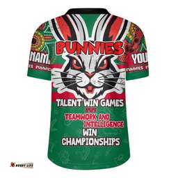 South Sydney Rabbitohs Custom Talent Win Games But Teamwork And Intelligence Win Championships With Aboriginal Style Rugby Jersey