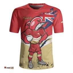 Redcliffe Dolphins Custom For Die Hard Fan Australia Flag Scratch Style Rugby Jersey