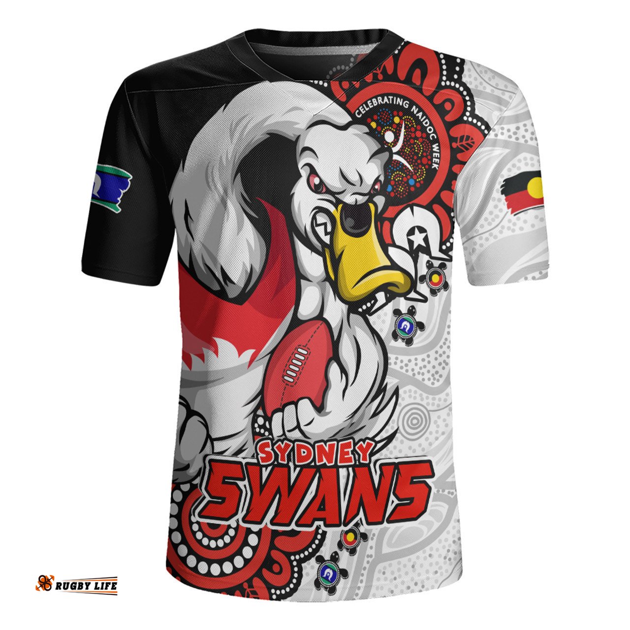 Sydney Swans Power Through Generations NAIDOC Edition Rugby Jersey