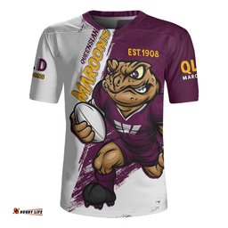 Queensland Maroons Battleborn Maroons Rugby Jersey