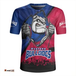 Western Bulldogs Breaking Through Fan Design Rugby Jersey