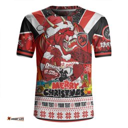 St. George Illawarra Dragons Christmas Custom Dragons Santa Aussie Big Things Rugby Jersey
