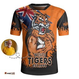 Wests Tigers Heart Of A Fighter Tough And Fearless Rugby Jersey