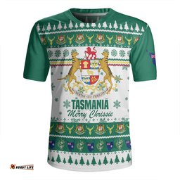 Tasmania Christmas Merry Chrissie Rugby Jersey