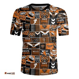 Wests Tigers Jersey Team Of Us Die Hard Fan Supporters Comic Style Rugby Jersey