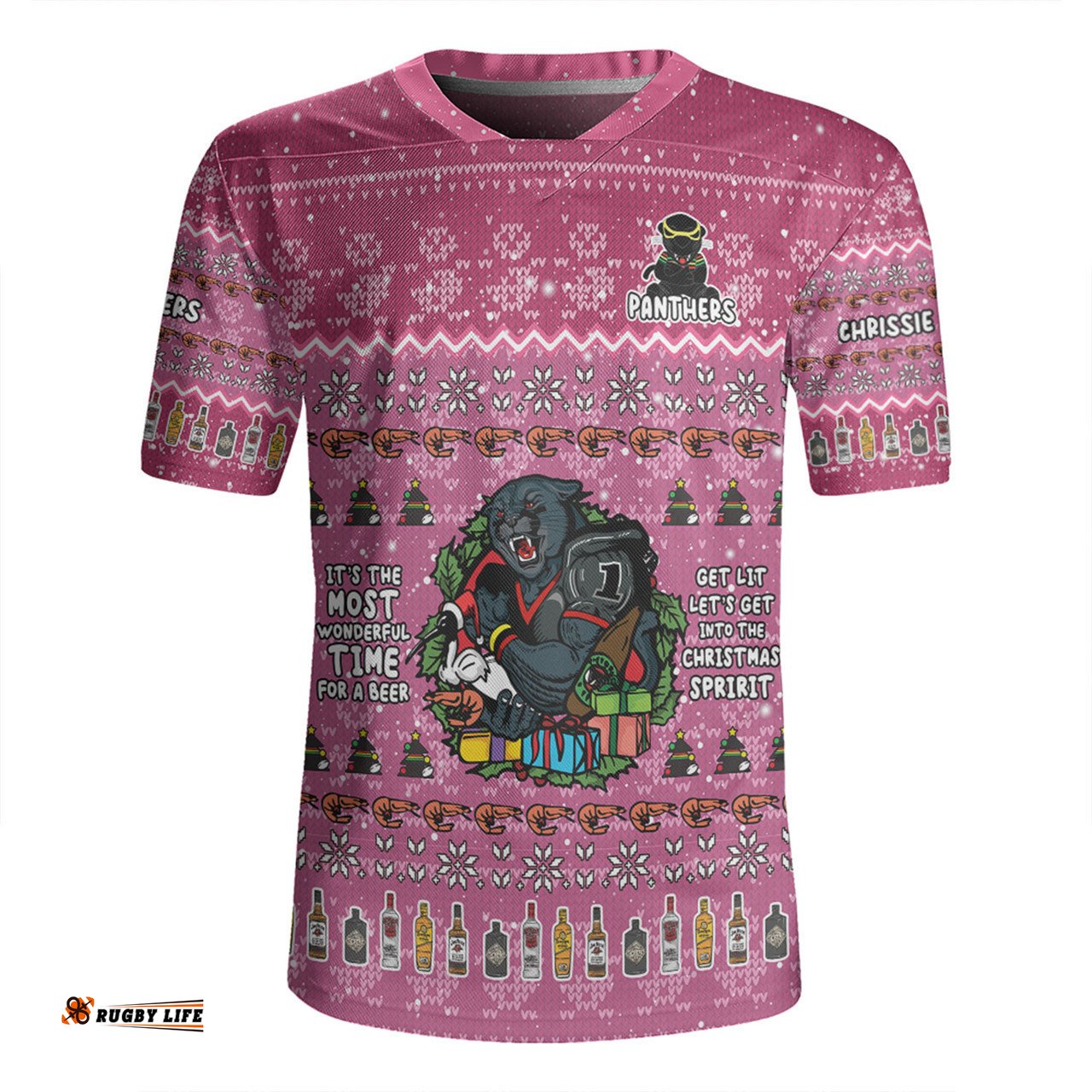 Penrith Panthers Christmas Custom Chrissie Spirit Rugby Jersey