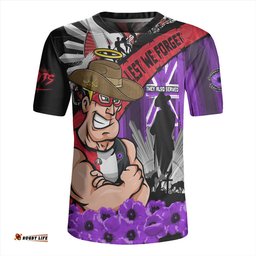 St Kilda ANZAC Day Honor Purple Valor And Spirit Rugby Jersey
