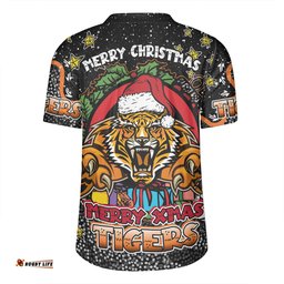 Wests Tigers Christmas Custom Merry Christmas Our Beloved Team With Aboriginal Dot Art Pattern Rugby Jersey