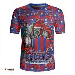 Newcastle Knights Merry Ugly Christmas Comic Style Rugby Jersey