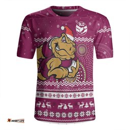Queensland Cane Toads Christmas Custom Ugly Xmas And Aboriginal Patterns For Die Hard Fan Rugby Jersey