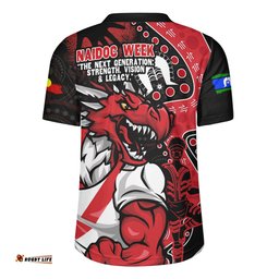St. George Illawarra Dragons NAIDOC Indigenous Warrior Spirit Rugby Jersey