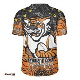 Wests Tigers Custom Custom With Aboriginal Inspired Style Of Dot Painting Patterns Rugby Jersey