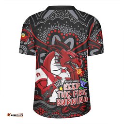 St. George Illawarra Dragons Aboriginal Inspired Naidoc Week Custom For Die Hard Fan Supporters Rugby Jersey
