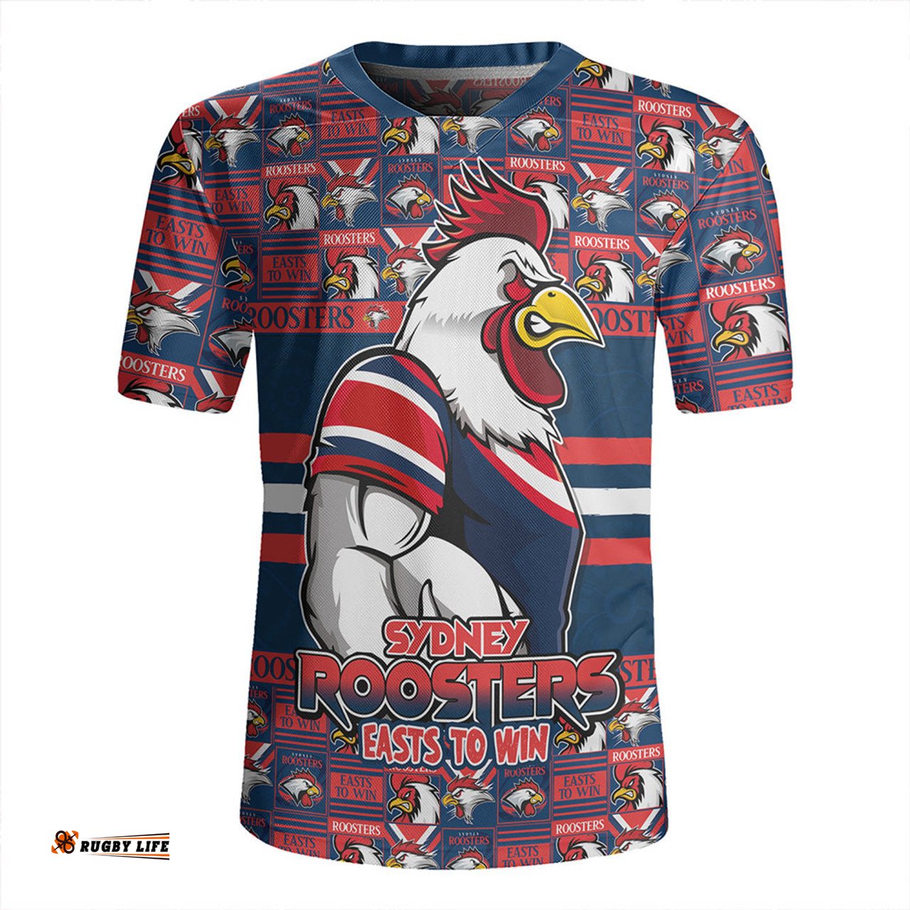 Sydney Roosters Champion���s Pride Comic Style Rugby Jersey