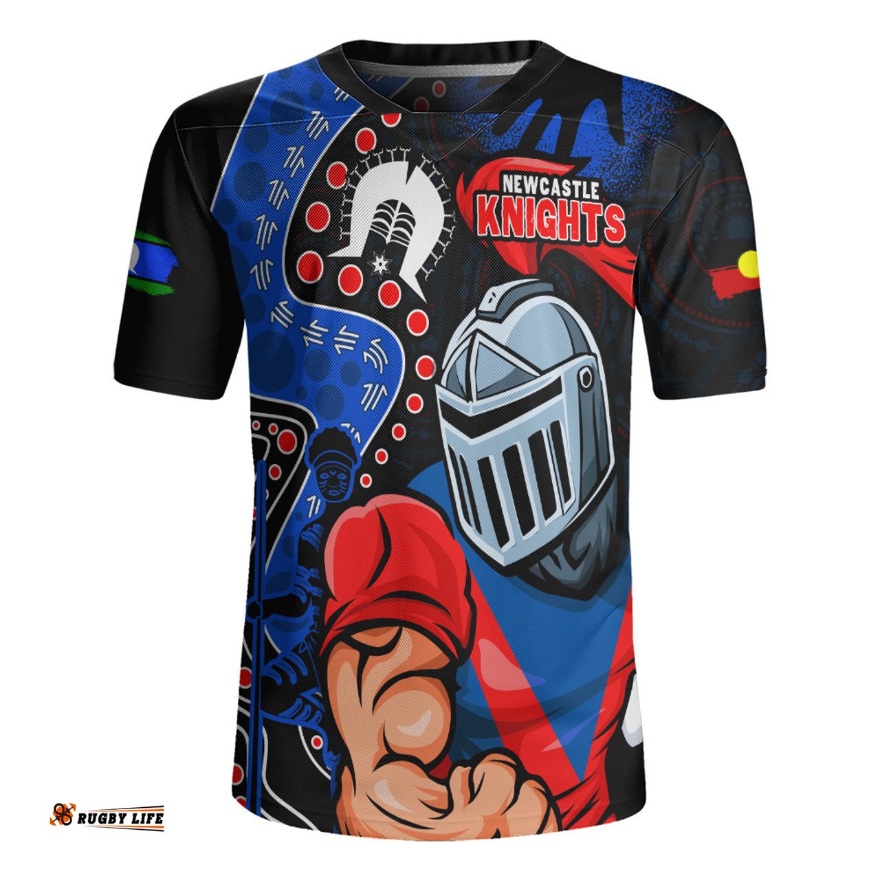 Newcastle Knights NAIDOC Indigenous Warrior Spirit Rugby Jersey