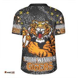 Wests Tigers Custom Team With Dot And Star Patterns For Tough Fan Rugby Jersey