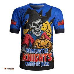 Newcastle Knights Dark Moon Rugby Halloween Battle Edition Rugby Jersey
