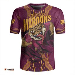 Queensland Maroons Maroon Venom QLD Strikeforce Rugby Jersey