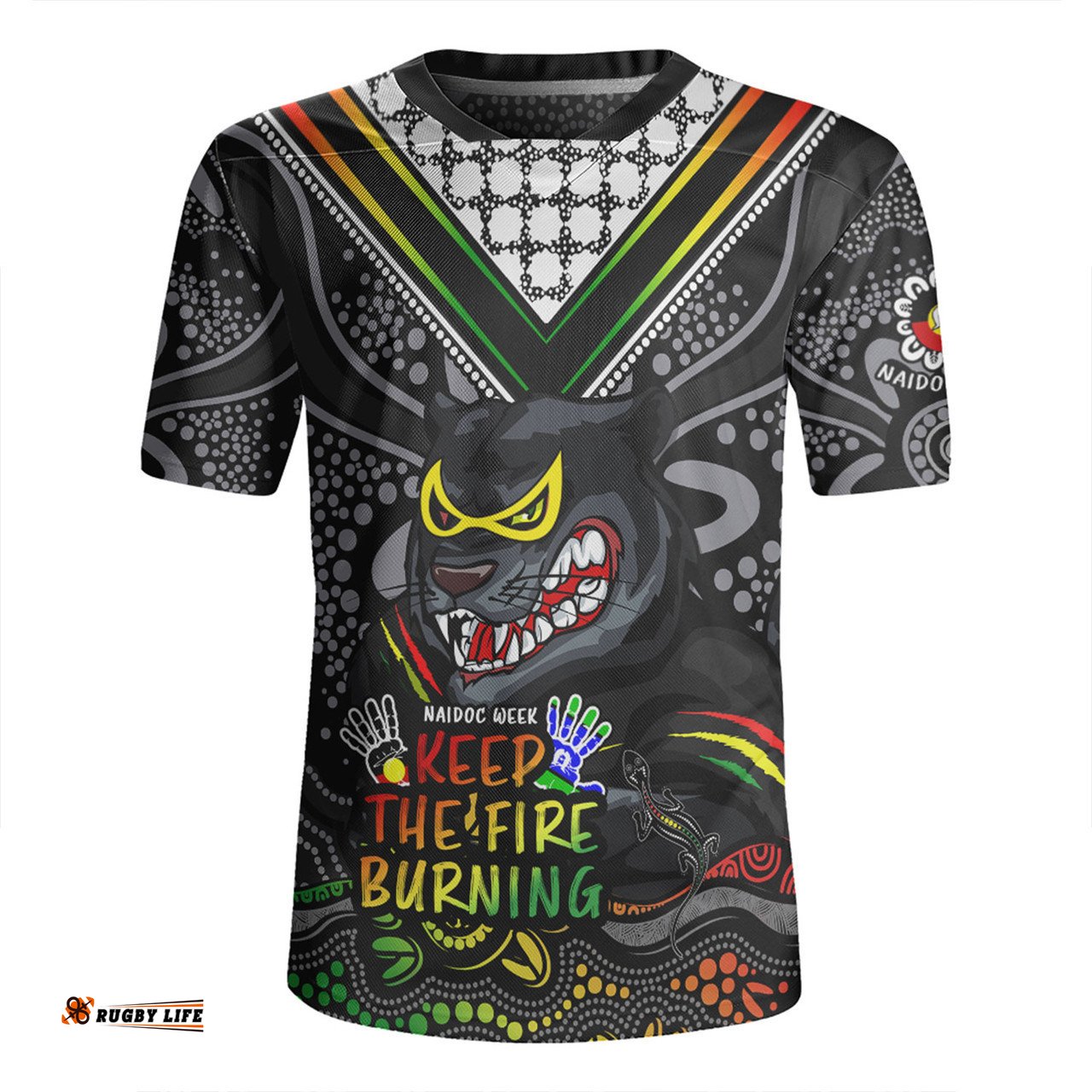 Penrith Panthers Aboriginal Inspired Naidoc Week Custom For Die Hard Fan Supporters Rugby Jersey