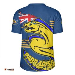 Parramatta Eels Custom For Die Hard Fan Australia Flag Scratch Style Rugby Jersey