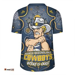 North Queensland Cowboys Aboriginal Pattern Inspired Victory Is Ours Rugby Jersey