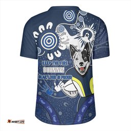 North Queensland Cowboys Aboriginal Indigenous Naidoc Week Dreamtime Dot Painting With Flag Rugby Jersey