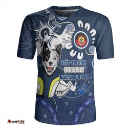 North Queensland Cowboys Aboriginal Indigenous Naidoc Week Dreamtime Dot Painting With Flag Rugby Jersey