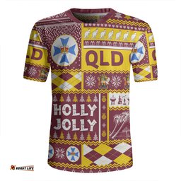 Queensland Christmas Holly Jolly Chrissie Rugby Jersey