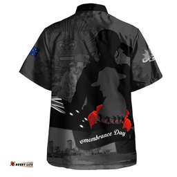 RugbyLife Shop Australia Hawaiian Shirt Remembrance Day 11th November Tribute Edition