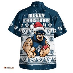 RugbyLife Shop Carlton Hawaiian Shirt Special Ugly Christmas Holiday Footy Fans