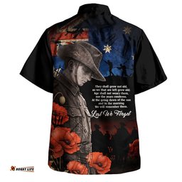 RugbyLife Shop Australia Hawaiian Shirt Anzac Day Courage Sacrifice Eternal Honor