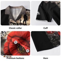 RugbyLife Shop Australia Hawaiian Shirt Lest We Forget In Sacred Remembrance