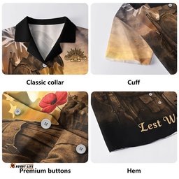 RugbyLife Shop Australia Hawaiian Shirt Anzac Day At Dawn We Remember