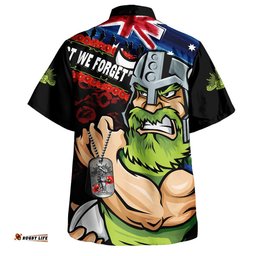 RugbyLife Shop Canberra Raiders Hawaiian Shirt Anzac Remembrance Of The Fallen