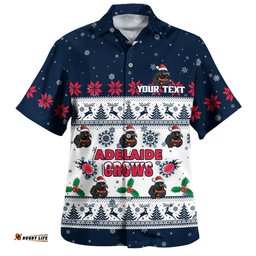RugbyLife Shop Adelaide Crows Hawaiian Shirt Special Ugly Christmas Holiday Footy Fans