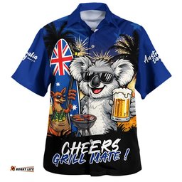 RugbyLife Shop Australia Hawaiian Shirt Australia Day Coastal BBQ Beer Summer Vibes