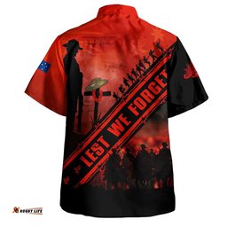 RugbyLife Shop Australia Hawaiian Shirt Anzac Day Dawn Of Sacred Remembrance