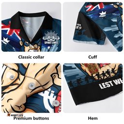 RugbyLife Shop Carlton Hawaiian Shirt ANZAC Day Honour And Football Legacy
