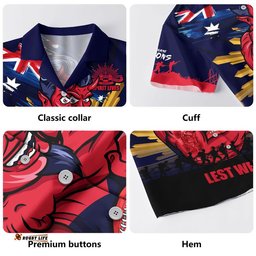 RugbyLife Shop Melbourne Hawaiian Shirt ANZAC Day Honour And Football Legacy